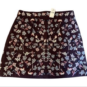 Ann Taylor Loft purple floral skirt. New with tags . Size 8